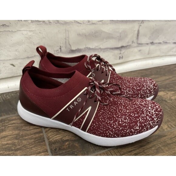 Traq By Alegria Qool Vino Multi Comfort Shoe Sneaker Size 39 / US 9 Red - Picture 1 of 10